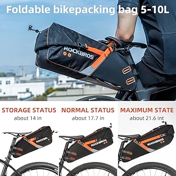 ROCKBROS サドルバッグ 大容量 シートバッグ ロードバイク 10L Amazon.co.jp: ROCKBROS(ロックブロス)サドルバッグ 自転車